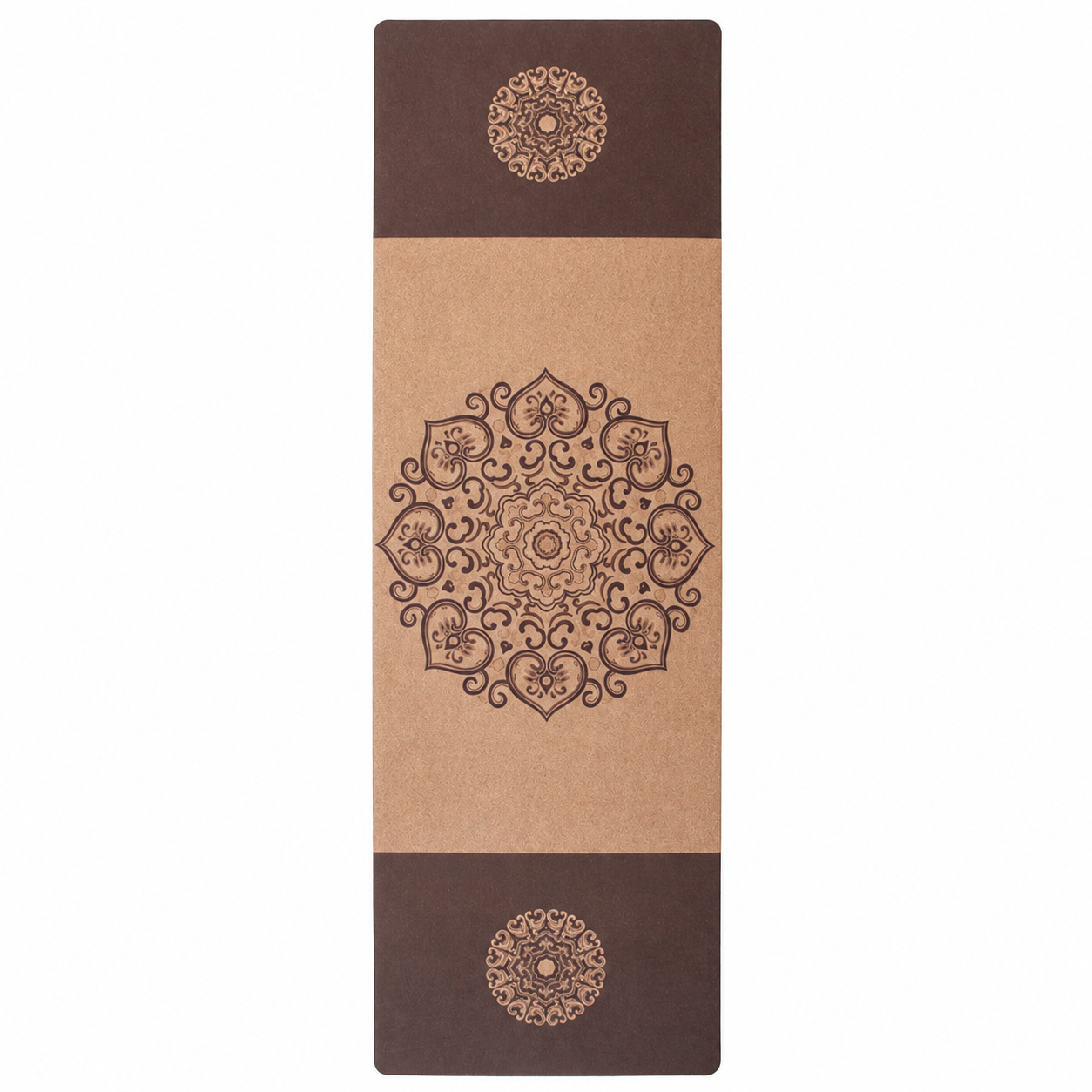 Vintage Mandala Cork Yoga Mat | Eco-Friendly Non-Slip | Corkvia