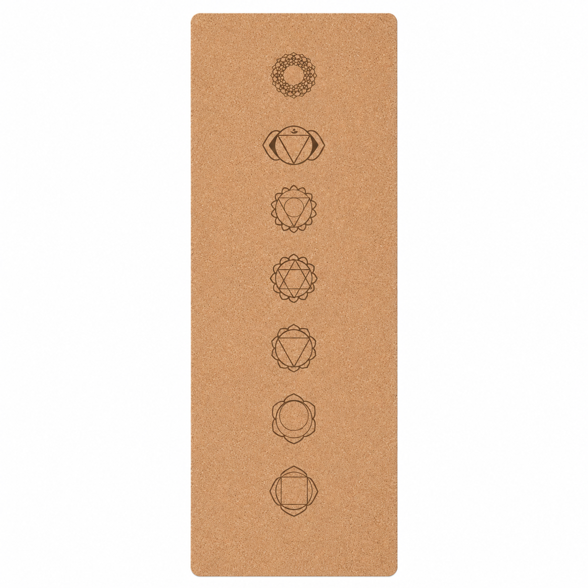 7 Chakra Cork Yoga Mat