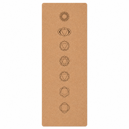 7 Chakra Cork Yoga Mat