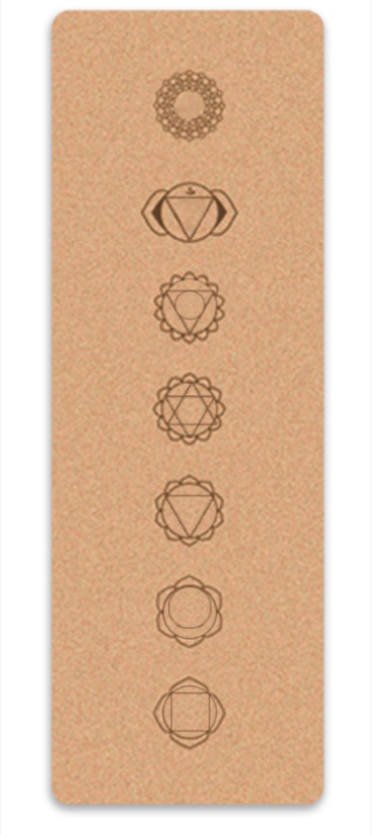 7 Chakra Cork Yoga Mat