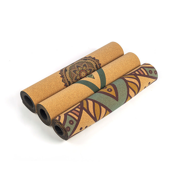 Bohemian 5mm Cork Yoga Mat | 6' 0 * 2' 0 | 5MM
