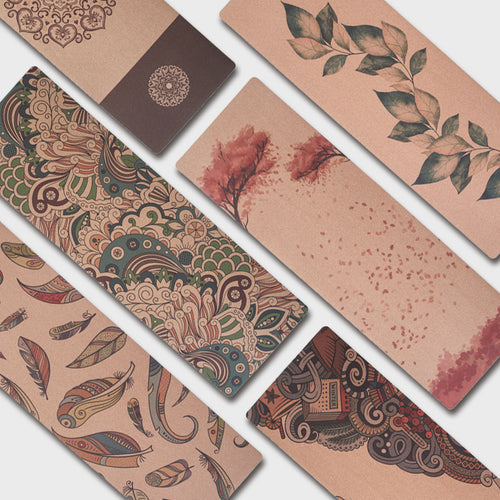 Bohemian 5mm Cork Yoga Mat | 6' 0 * 2' 0 | 5MM