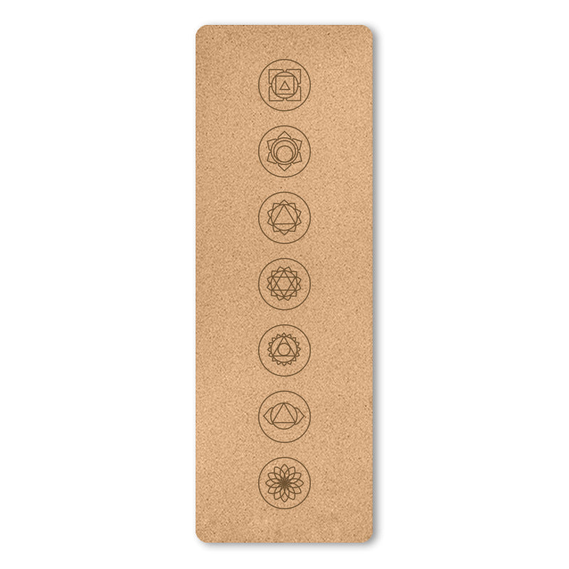 7 Chakra Cork Yoga Mat