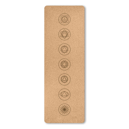 7 Chakra Cork Yoga Mat