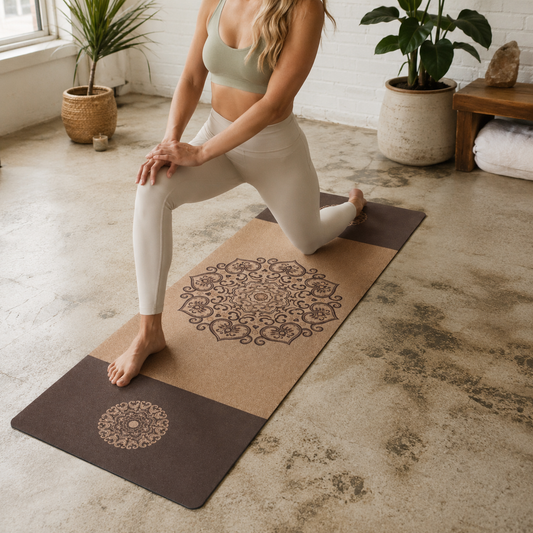 Vintage Mandala Cork Yoga Mat